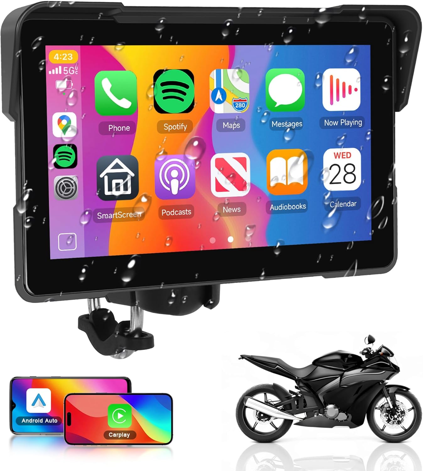 Wireless CarPlay for Motorbike